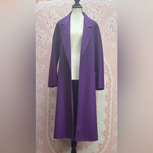 Taiyang 100% Australian Wool Wrap Coat – Purple – Sz M